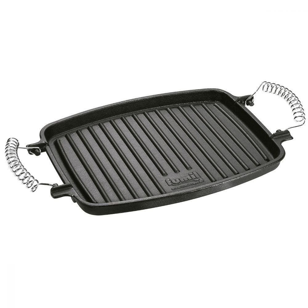 Chapa Grill Ferro Fundido com Alça Espiral Panela Mineira