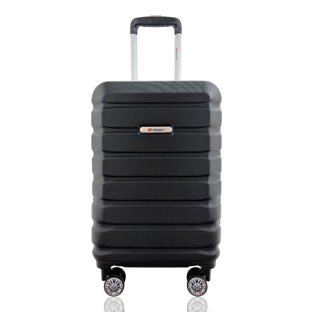 Mala Rígida De Fibra 360° Tamanho Pequena - Gladiador - B3MB - Preto