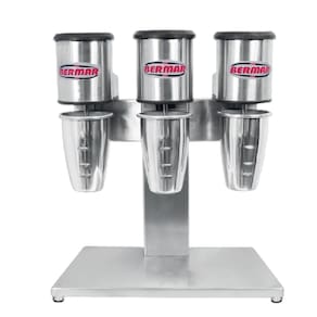Batedor de Milk Shake Açai 3 Copos Haste em Aço Inox Bermar