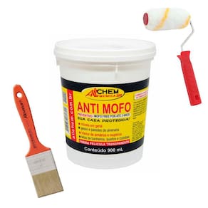 Kit Anti Mofo Preventivo 900ml + Trincha Pincel + Rolo 9cm