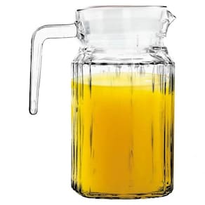 Kit 2 Jarras De Vidro Pequenas P/ Suco 500ml Com Tampa -yazi