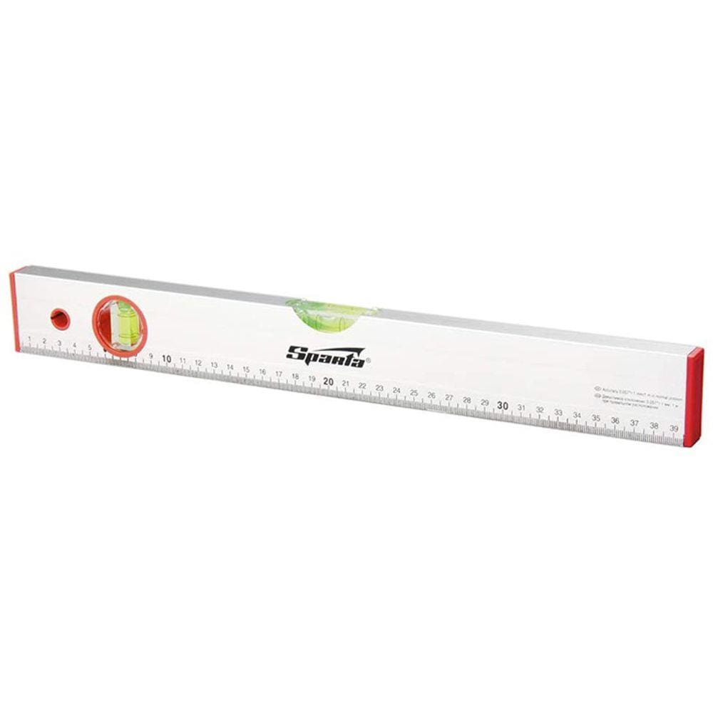 Nivel De Aluminio 16" 400 Mm 2 Bolhas Escala Graduada Sparta 3510355
