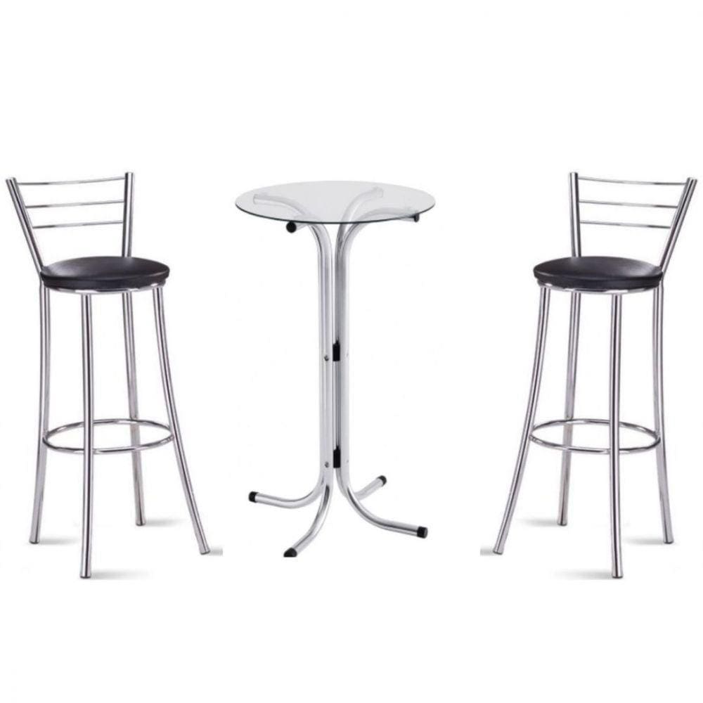 Bistrô Com 2 Banquetas Cromadas
