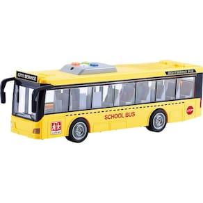 Ônibus Escolar De Fricção1:16 - Com Luz E Som