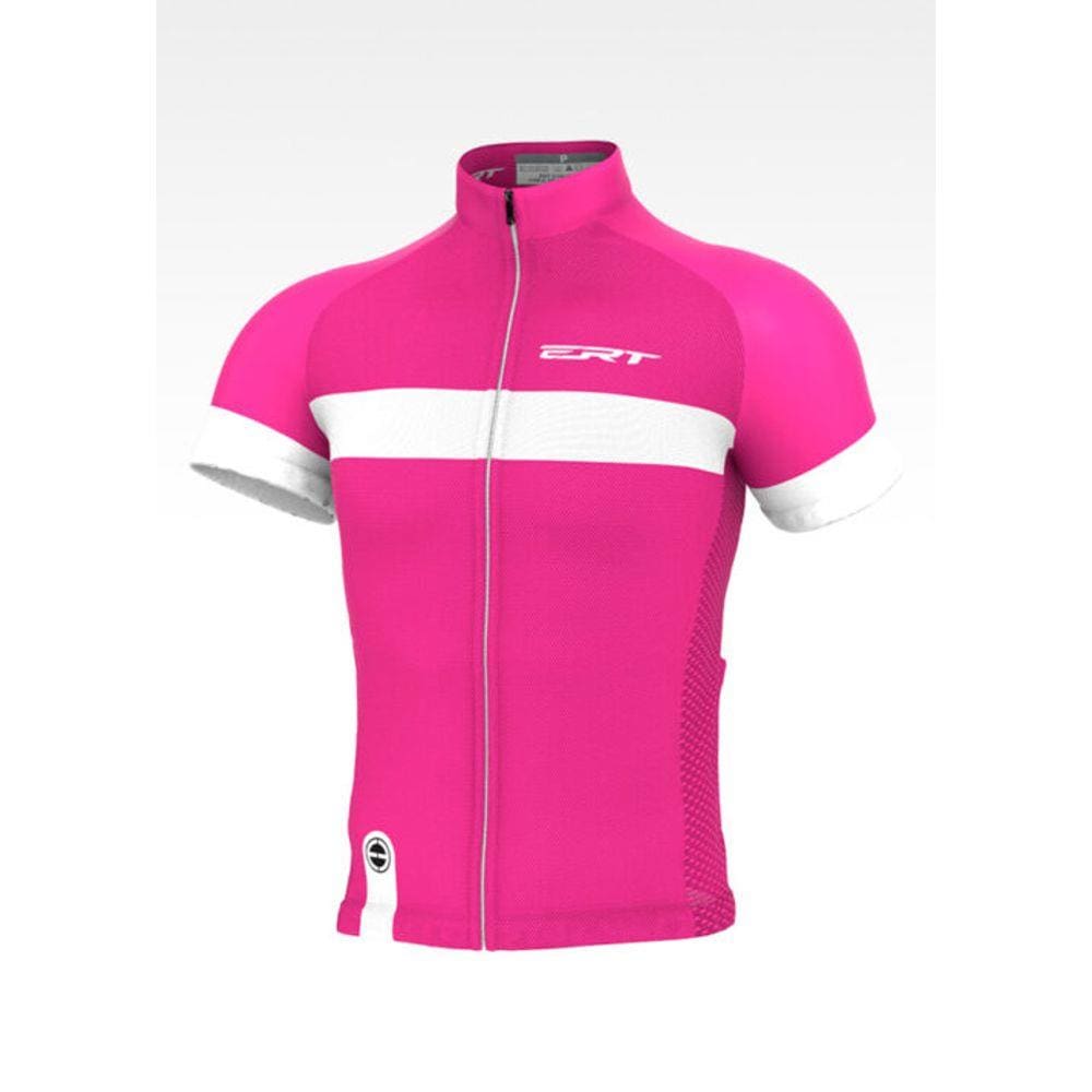 Camisa Blusa Ciclismo Bike Ert (Classic) Rosa Stripe Pink