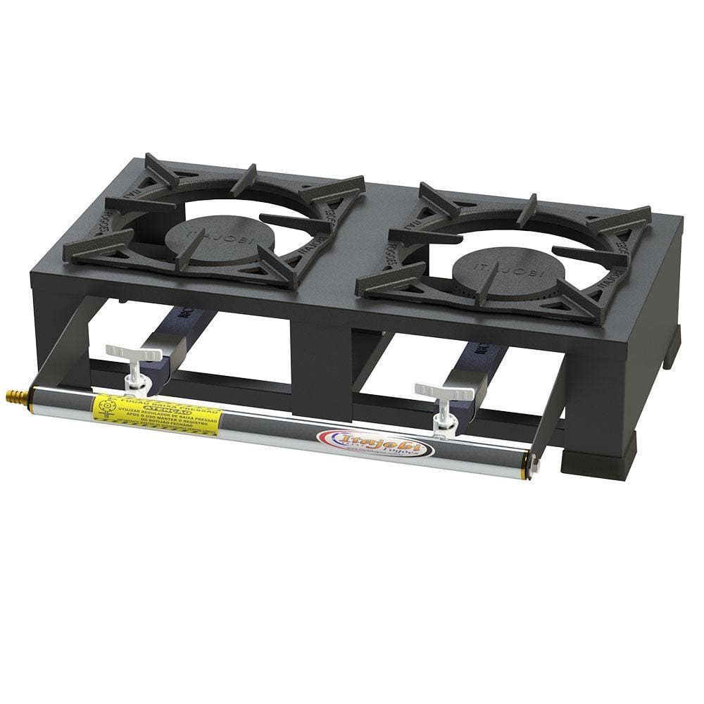 Fogão de Mesa Itajobi 2 Bocas Simples Baixa Pressão