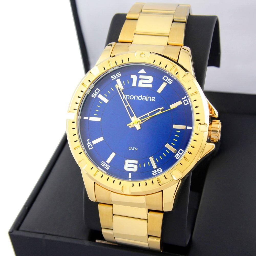 Relogio Mondaine Masculino Dourado 99368Gpmvde2 | Casas Bahia