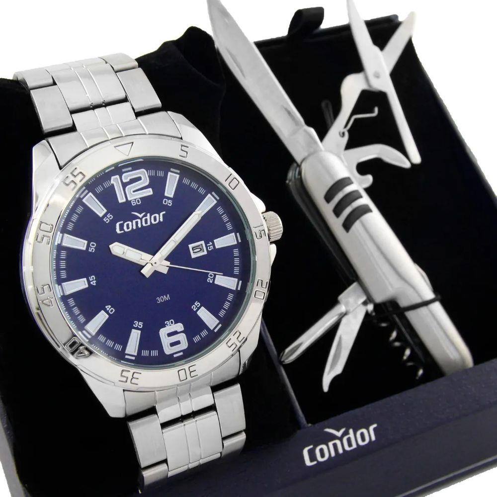 Relógio Condor Masculino Prateado Copc323haa/K4a