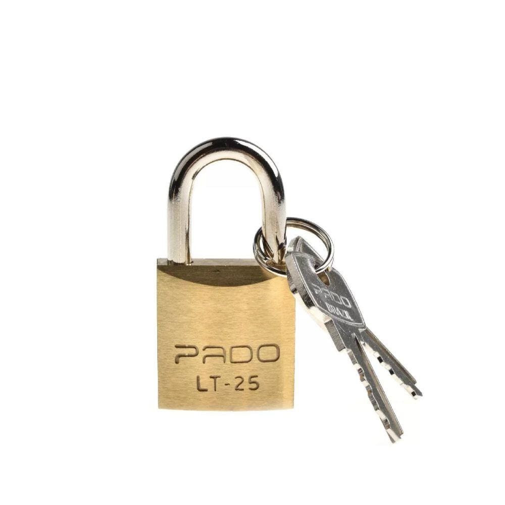 Kit Com 10 Unidades Cadeado Latão 25 mm Pado