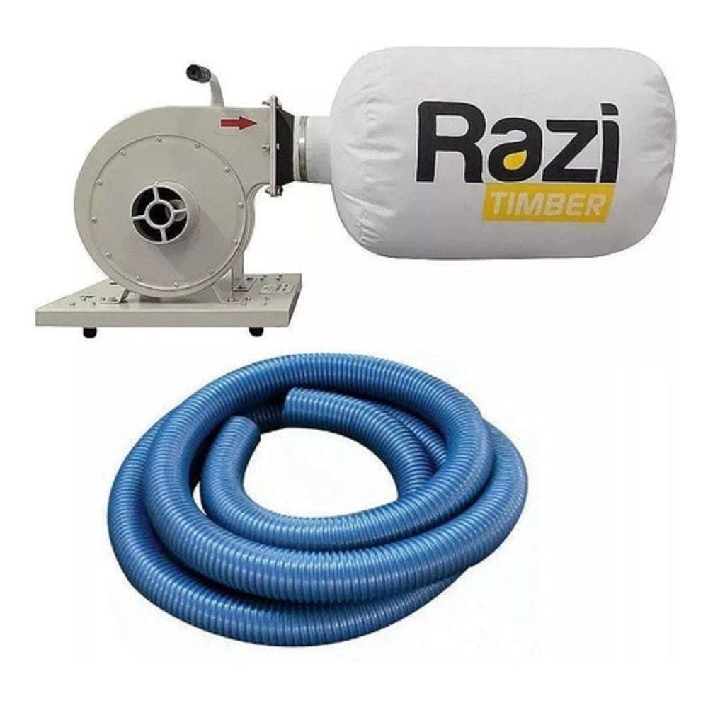 Coletor De Pó 1Cv De Parede Rz-Cp1mb Razi + 4 M De Mangueira