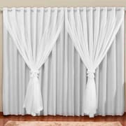 Cortina Blackout Pvc com Voil Tecido 2,8 M X 1,6 M em 4 Opções de Cores - Casa Dona