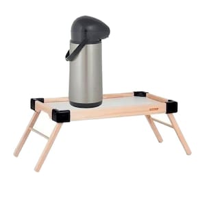 Kit Garrafa Térmica Pressão Nobile 1L Inox+ Bandeja Dobrável