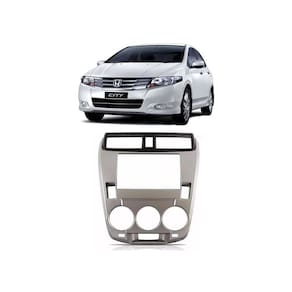 Moldura Painel 2 Din Honda City 2009 À 2014 Ar Analógico