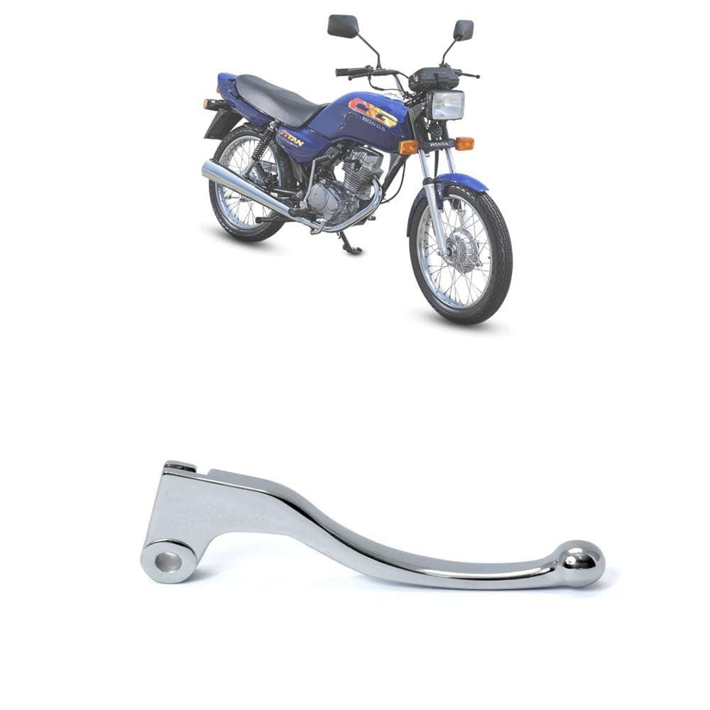 Manete Freio Curto Cromado Cometa Honda CG 125 Titan 92-95
