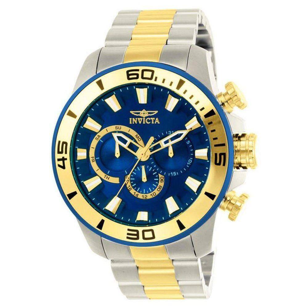 relogio prata masculino invicta