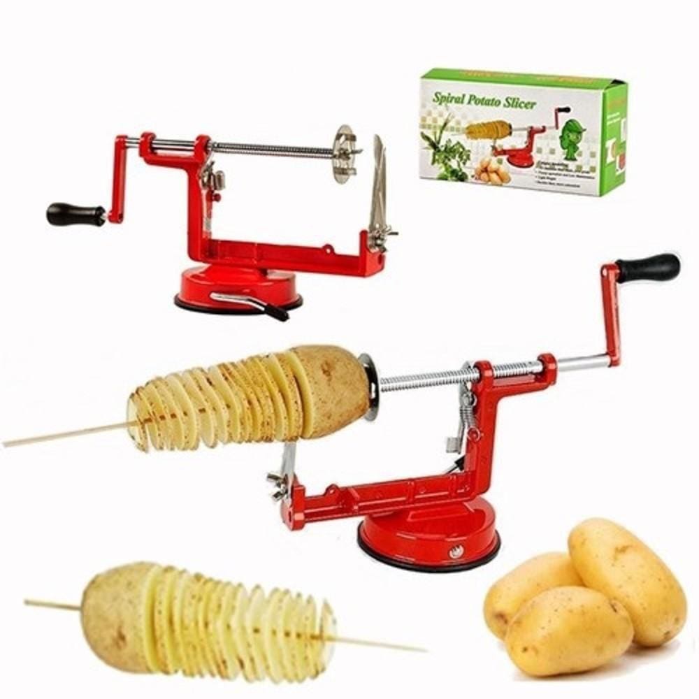Maquina Cortar Batata Espiral Fatiador Slicer Palito Chips
