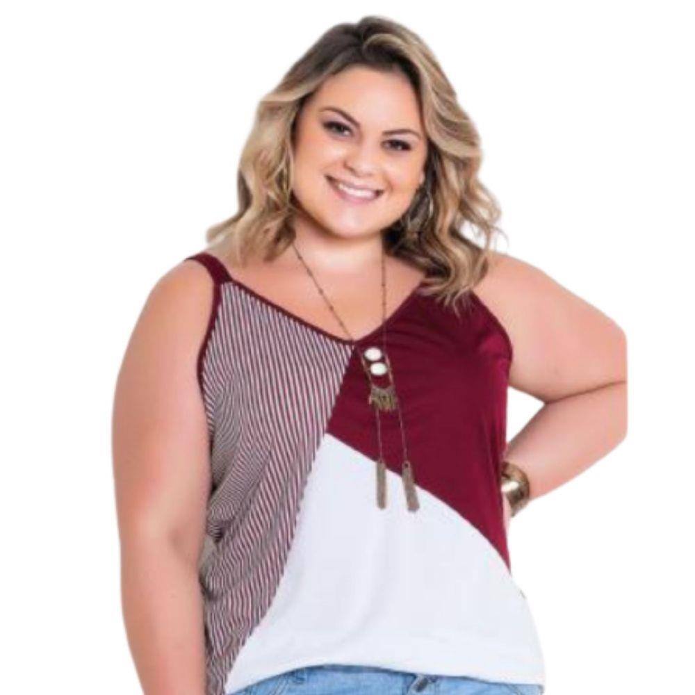 blusa alcinha plus size