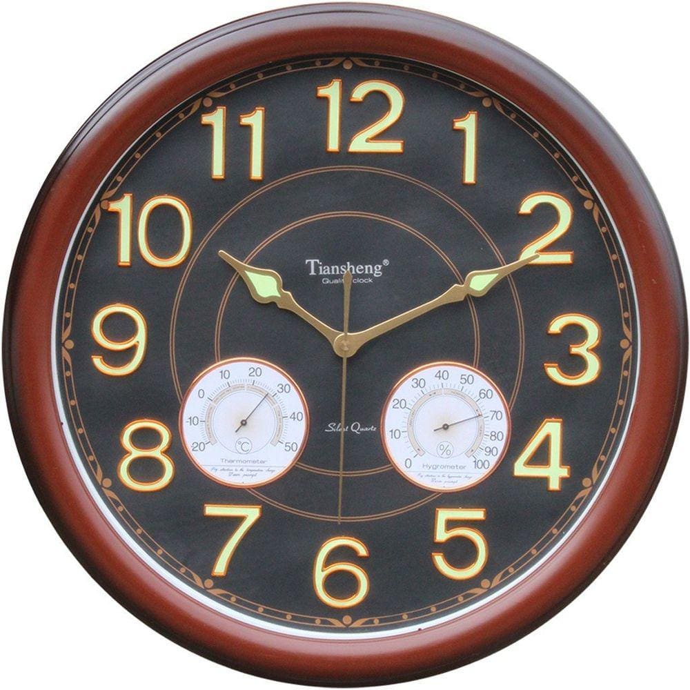 Relógio De Parede Decorativo Tiansheng® 46 Cm Preto
