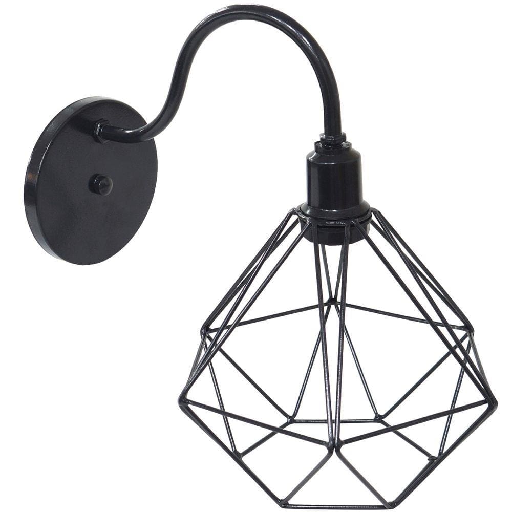 Luminária Arandela de Parede Aramada Diamante P Industrial Retro Vintage Agp Ilumini