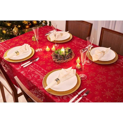 Toalha de Mesa Rendada Natal 8 Lugares | Casas Bahia Toalha de Mesa Rendada Natal 8 Lugares | Casas Bahia
