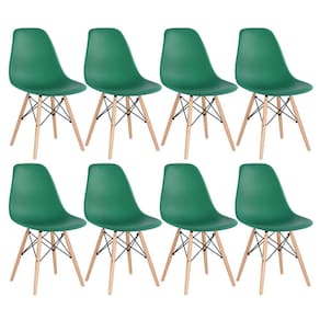 Kit - 8 x cadeiras Charles Eames Eiffel DSW - Base de madeira clara