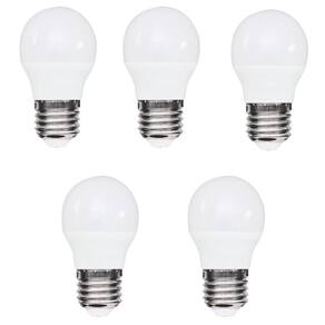 Kit 5 Lâmpadas Led Bolinha 3W 3000K (Branco Quente)