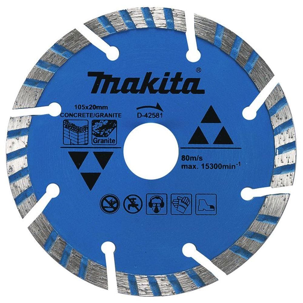 Disco Diamantado 105Mm Seg Turbo Makita Concrete/Granite