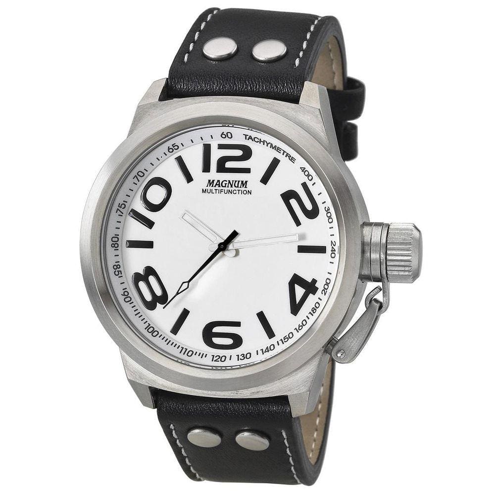Relógio Masculino Magnum Military Prata/Preto Ma31551Q