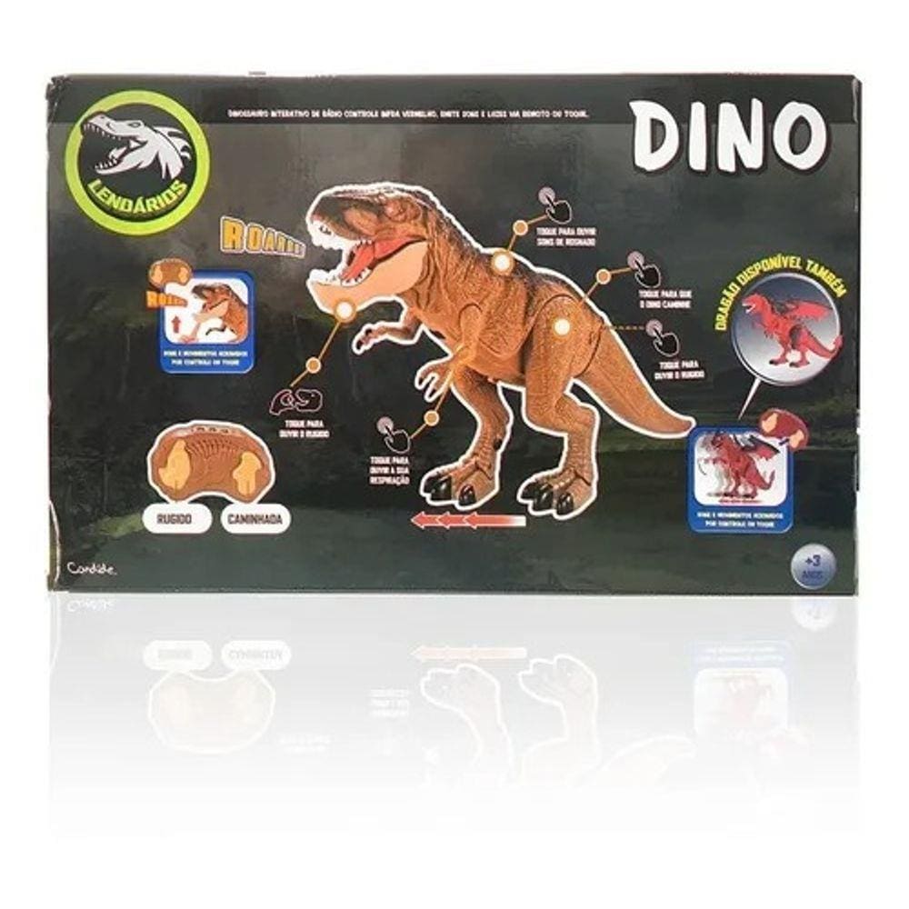 Brinquedo Pedagógico - Dinossauro T-Rex - 30 cm - Maral