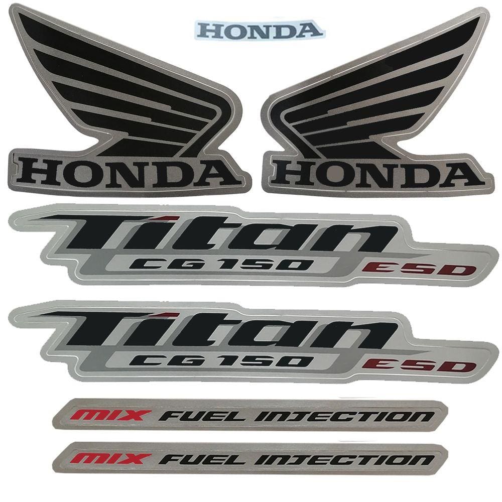 Kit Adesivos Titan 150 2011 ESD Prata