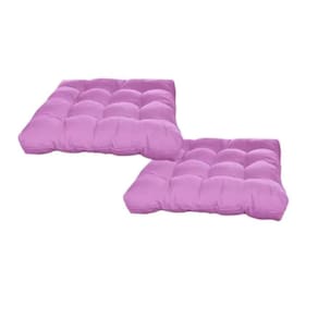 Jogo Kit 2 Almofada Para Cadeira Tecido Oxford 40x40cm Futon