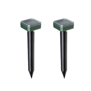 Repelente Solar Ultrassonico 2 unidades Pestes Ratos Roedores Jardim Externo Cobras