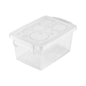Mini Caixa Organizadora Pequena com Trava 400 ml Cristal