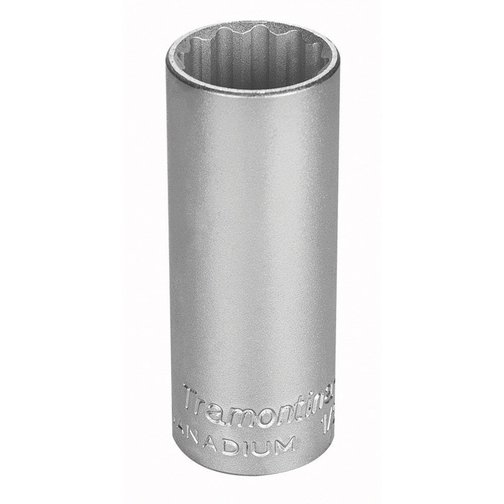 Soquete Estriado Longo em Aço Cromo Vanádio 27 mm - Encaixe 1/2" Tramontina PRO Tramontina