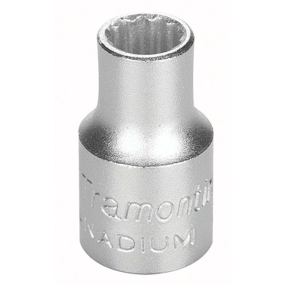 Soquete Estriado em Aço Cromo Vanádio 6 mm - Encaixe 3/8" Tramontina PRO Tramontina
