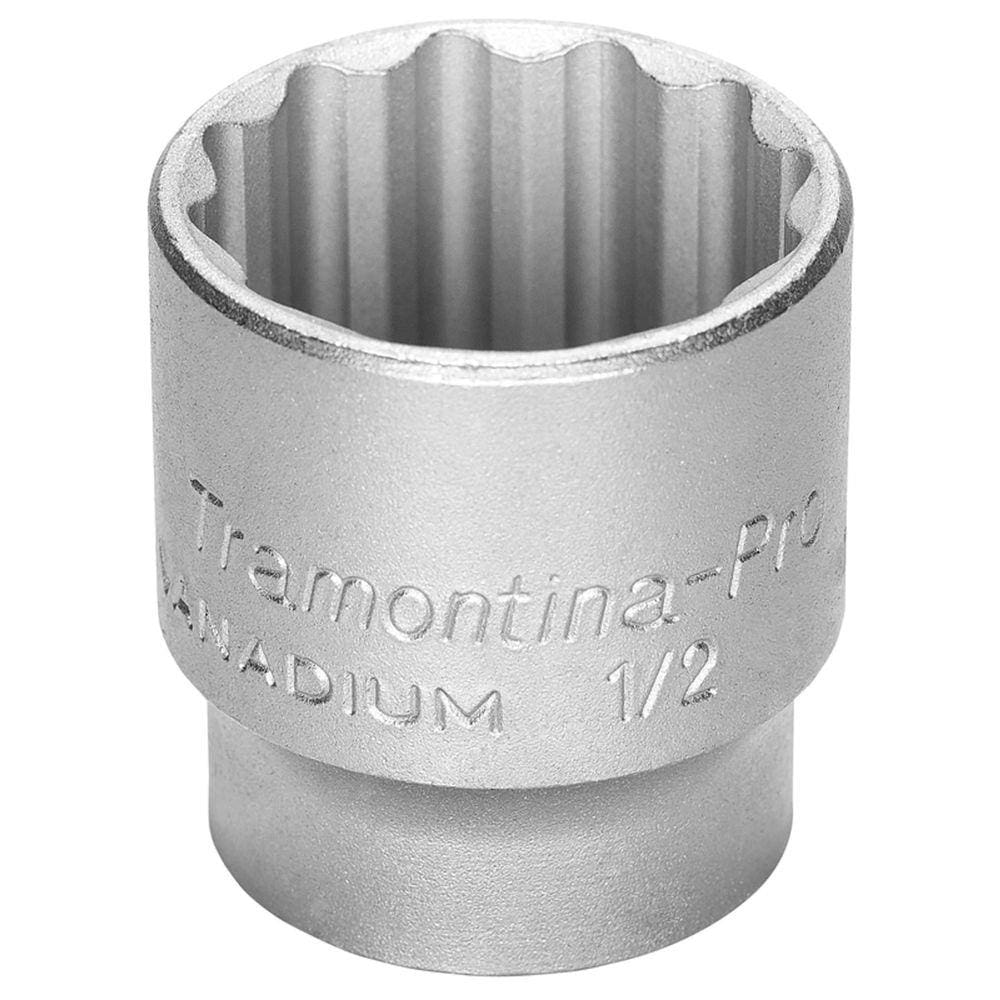Soquete Estriado em Aço Cromo Vanádio 33 mm - Encaixe 1/2" Tramontina PRO Tramontina
