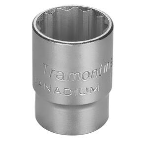 Soquete Estriado em Aço Cromo Vanádio 19 mm - Encaixe 1/2" Tramontina PRO Tramontina