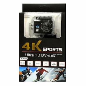 Camera 4K Sport Com Suporte Moto Prova D`Água