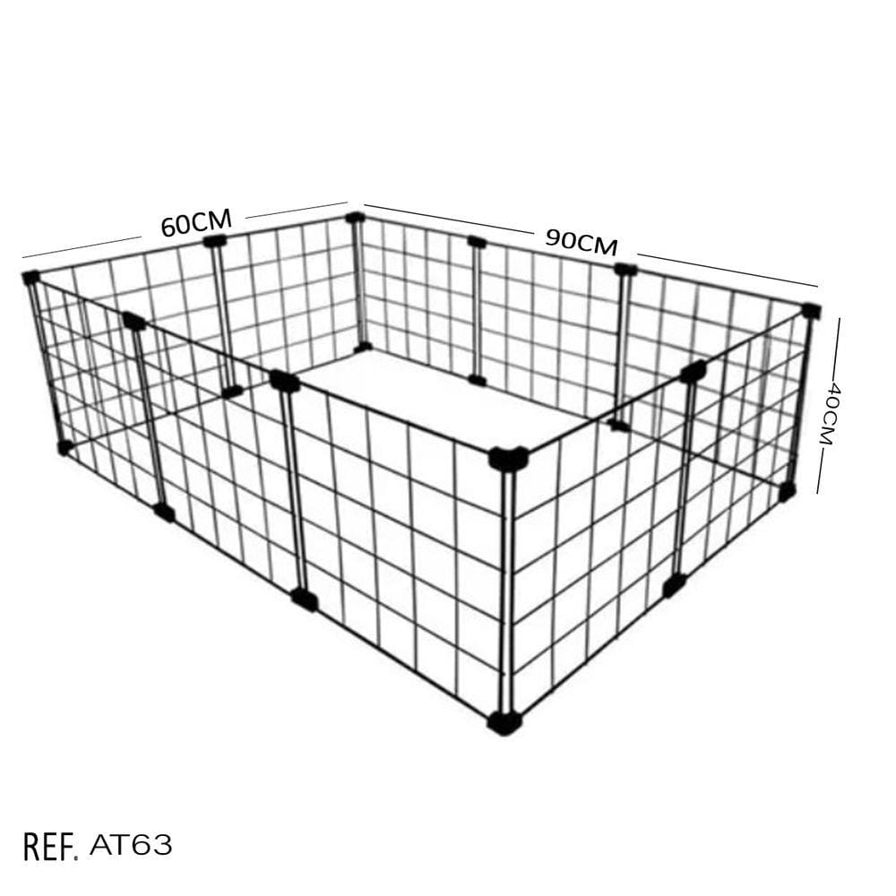 Cercadinho Para Porquinho Da Índia, Roedores e Filhotes - 0,60 x 0,90 x 0,40