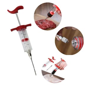 Injetor De Temperos Seringa Churrasco Carnes Frangos Inox