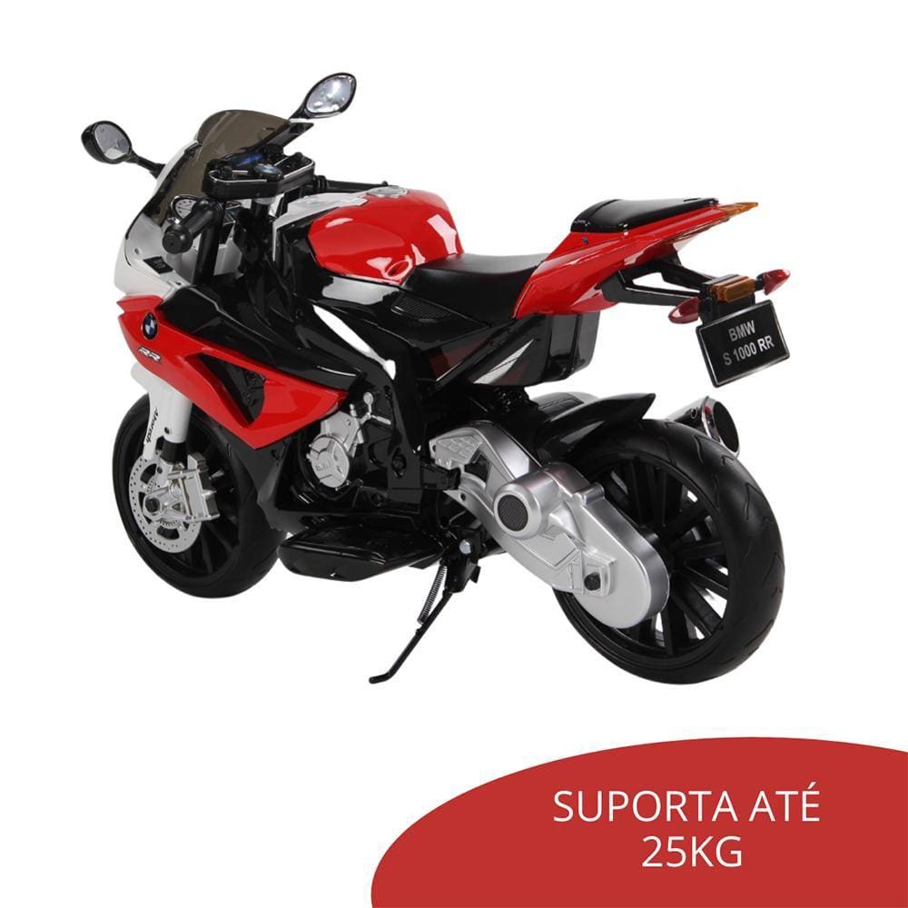 Moto Eletrica Infantil Zippy Toys BMW S1000RR 12V Vermelha - Maçã