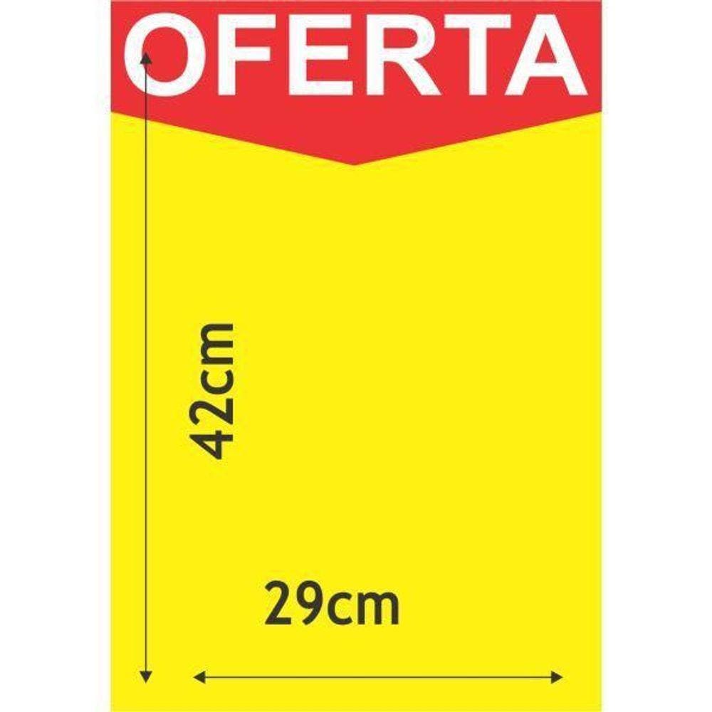 Cartaz Marcação Oferta Amarelo A3 250G 29X42Cm 100Un Radex