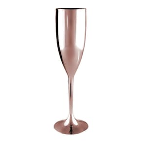 Taça de Champanhe Metalizada Rose Gold - 180ml