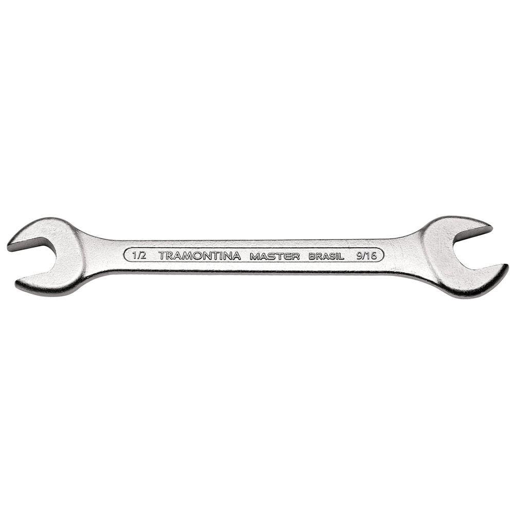 Chave Fixa 1/2x9/16" Tramontina com Corpo em Aço Especial Cromado Tramontina