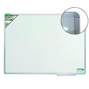 Quadro Branco Luxo (Base MDF + Fórmica) 70x50 cm Moldura de Alumínio LUXO R-5202