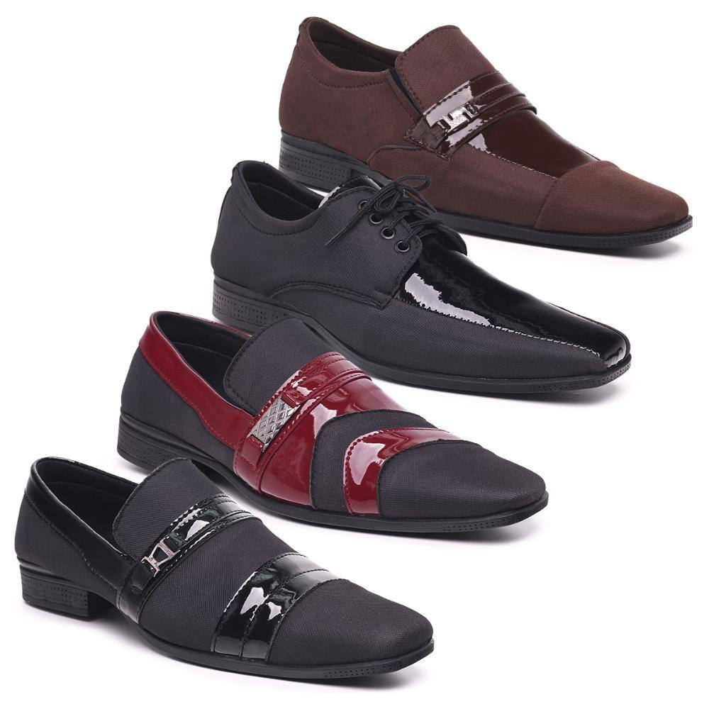 Kit com 3 sapatos masculinos anti stress fratelli outlet | Casas Bahia