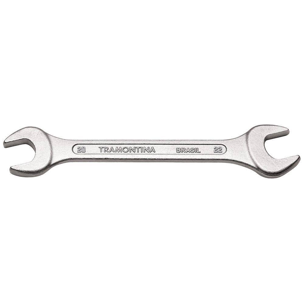 Chave Fixa 20x22 mm Tramontina Basic com Corpo em Aço Especial Cromado Tramontina