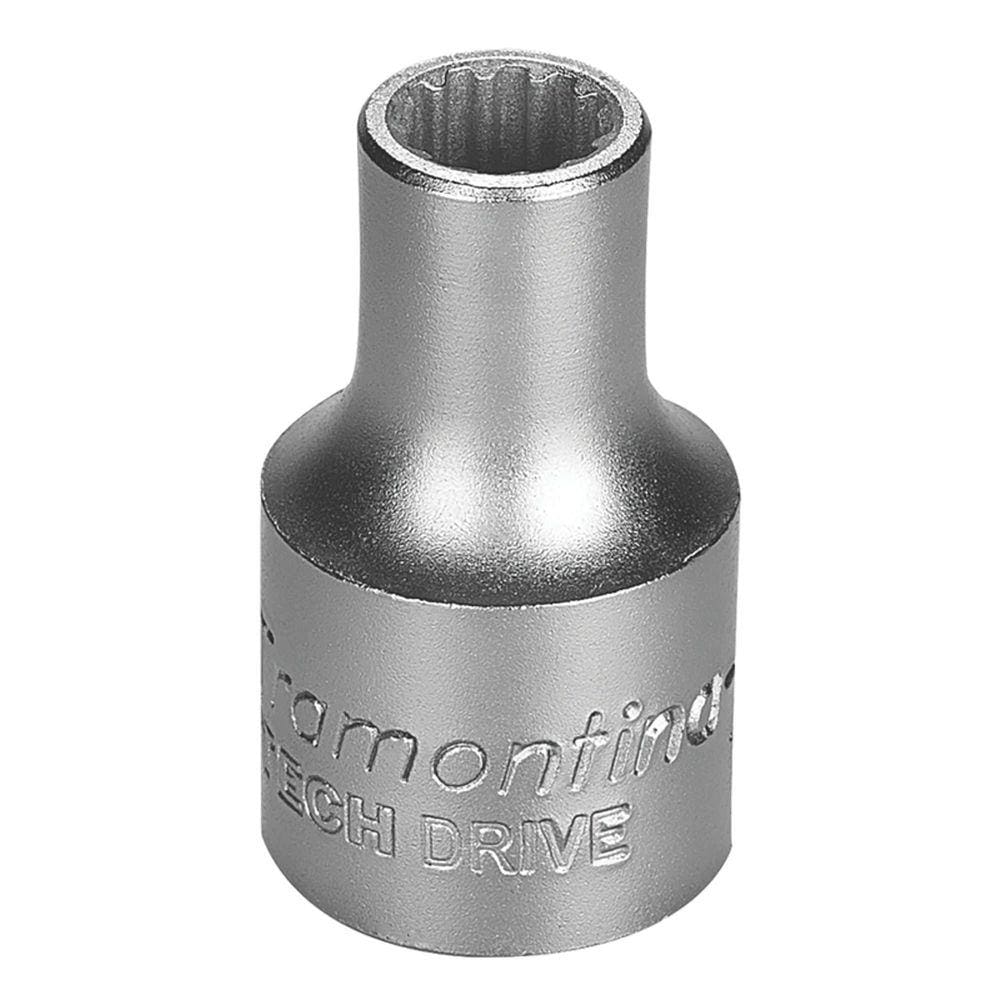 Soquete Techdrive em Aço Cromo Vanádio 9 mm - Encaixe 1/2” Tramontina PRO Tramontina
