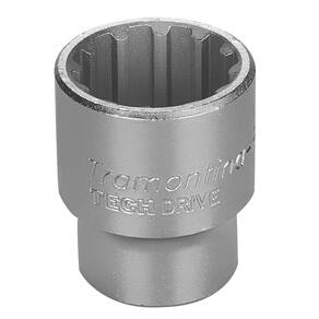 Soquete Techdrive em Aço Cromo Vanádio 22 mm - Encaixe 1/2" Tramontina