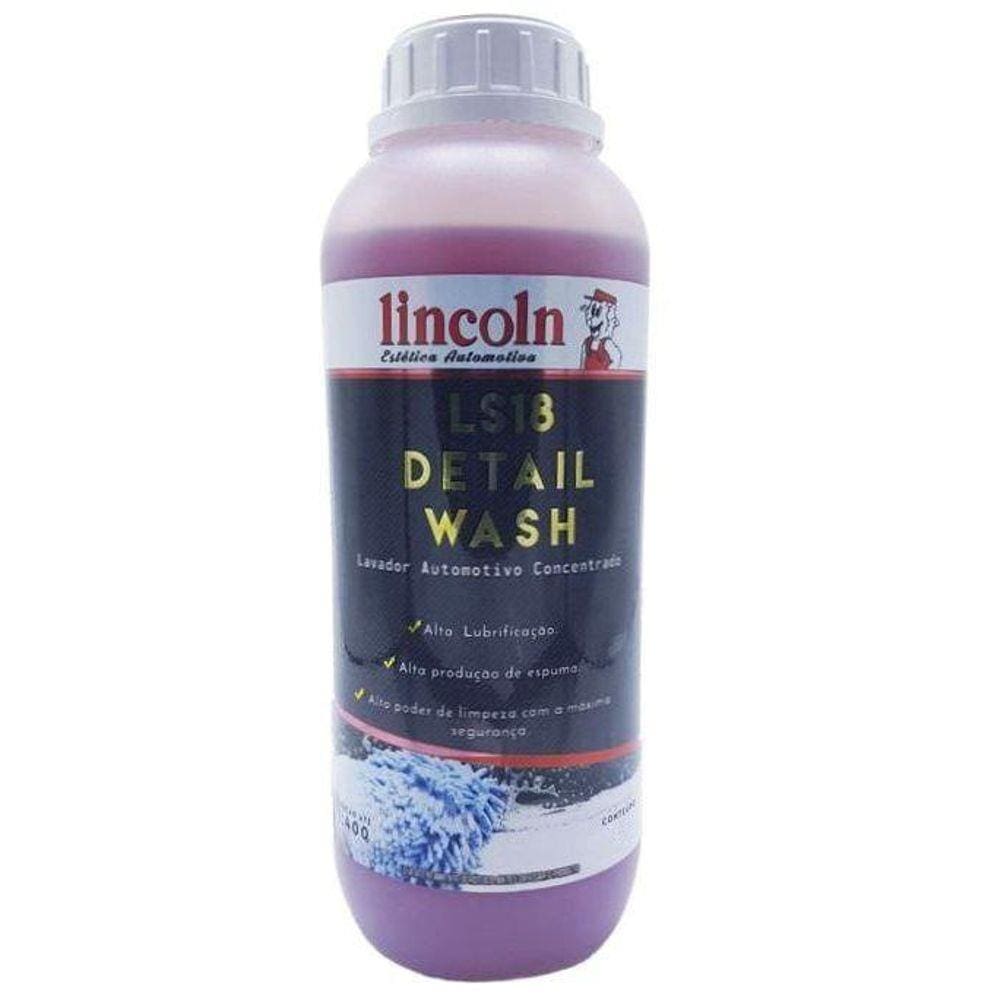 Shampoo Concentrado Ls18 Detail Wash Lavador 1 Litro Lincoln